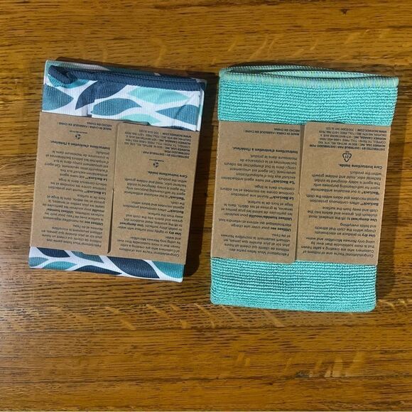 Norwex Enviro Cloth and Window Cloth Basic Package Leaves & Caribbean NWT - Picture 2 of 11